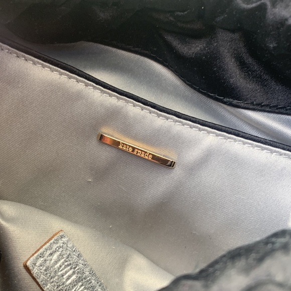 Kate Spade ♠️ Black Silk Bag Cinque Terre Capri Coral Shells Evening Bag NWT 🖤 - Picture 12 of 16